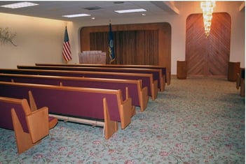 Interior shot of Hillside Funeral Home