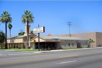 Exterior shot of Downey Zrelak Family Mortuary