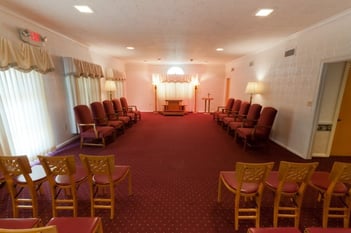 Interior shot of McLoughlin & Mason Funeral Home LLC