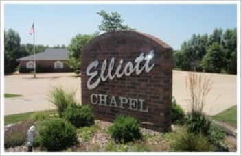 Exterior shot of Elliott Funeral Chapel