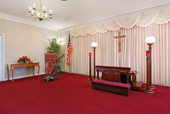 Interior shot of Kraeer Funeral Home