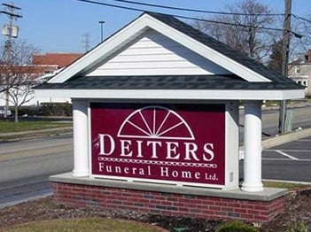 Exterior shot of Deiters Funeral Home