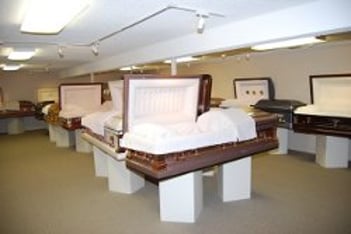 Interior shot of Volzke Mortuary